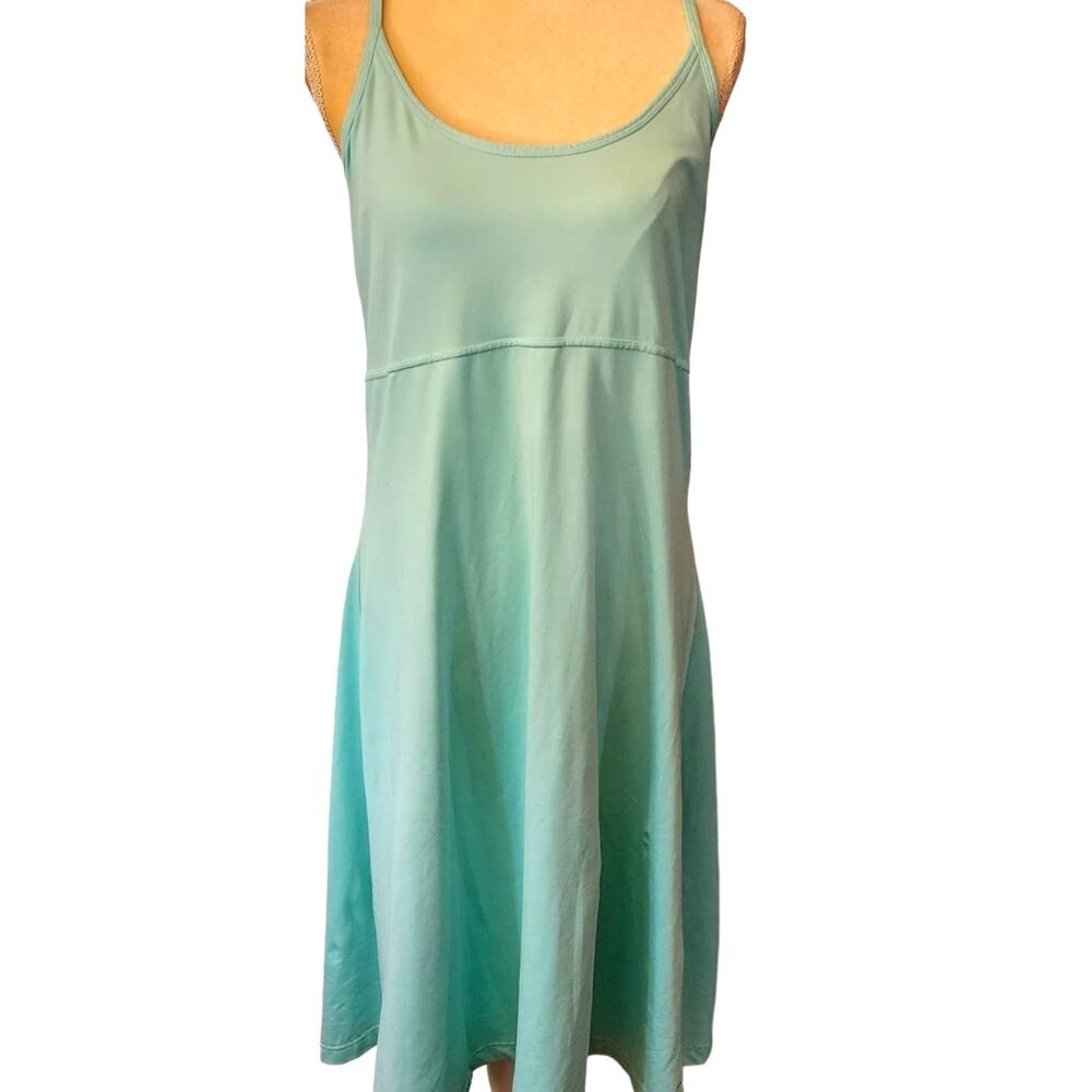 Columbia Titanium PFG Teal Workout Activewear Running Walking Tank Midi Dress XL